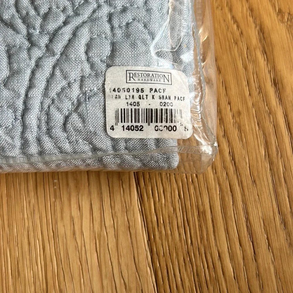 RH Belgian Linen Quilted Pillow Sham (king)